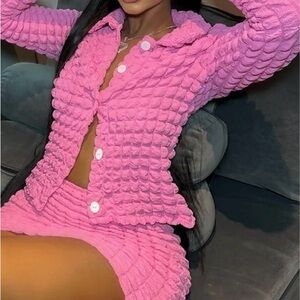 Pink two piece set